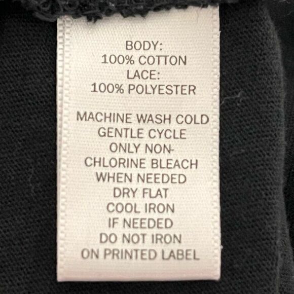 LOFT Black Lace Sleeveless Top   Sz LP   GUC - Picture 5 of 5